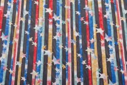 Shaoxing keqiao new style star foil rainbow stripe knitted mesh fabric for dress clothing textile custom elastic fashion ripstop