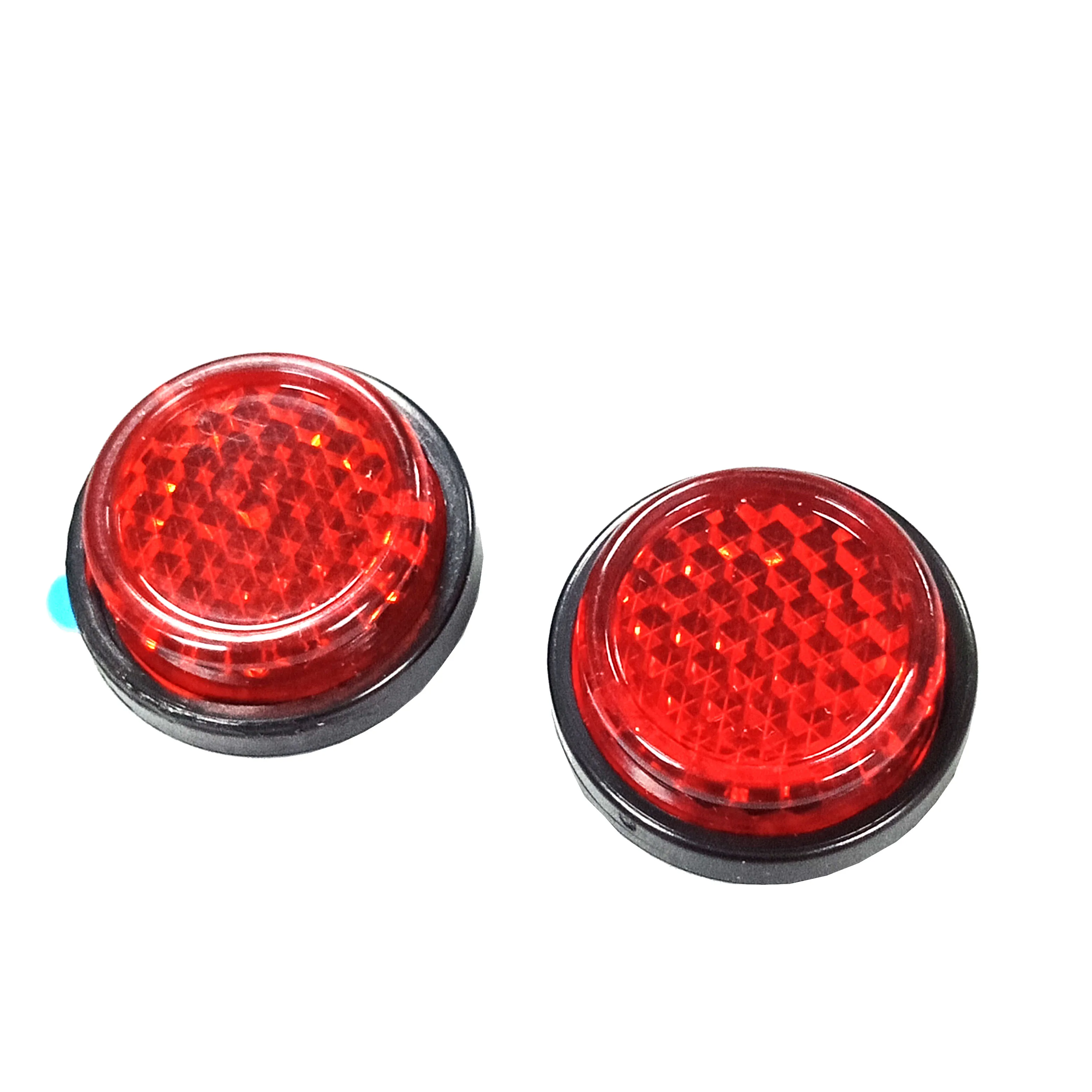 HOT factory price small round red safety road reflector motorcycle parts light reflectors 19.4mm 24.4mm in shanghai of KM216