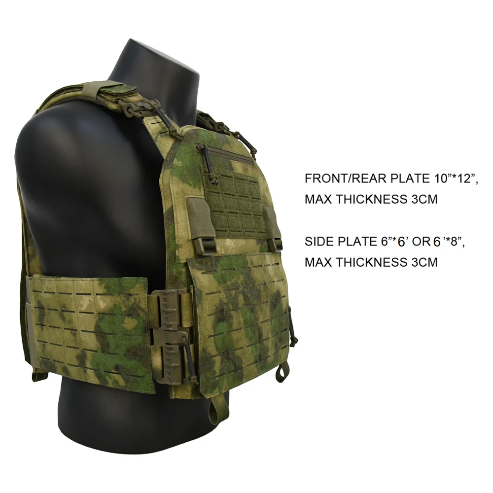 GAG Upgrade 1000D Nylon Anti-IRR Fabric Chalecos Tactico Atacs Fg Laser Cut Molle Tactical Vest Plate Carrier