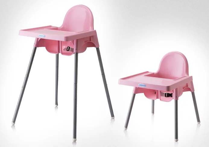 
HighChair baby Seat - Baby Toddler Booster Seat Eating Chair Seat Cushion, Locking Safety Belt, Detachable Food Tray 