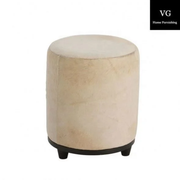 Hot indian antique ottoman pouf, Fabric ottoman, Round footstool ottomans and pouf