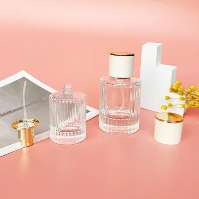 Manufacturers Wholesale empty perfume bottles 30ml 50ml  perfume roll on bottle Clear Fragrance women perfume bottle