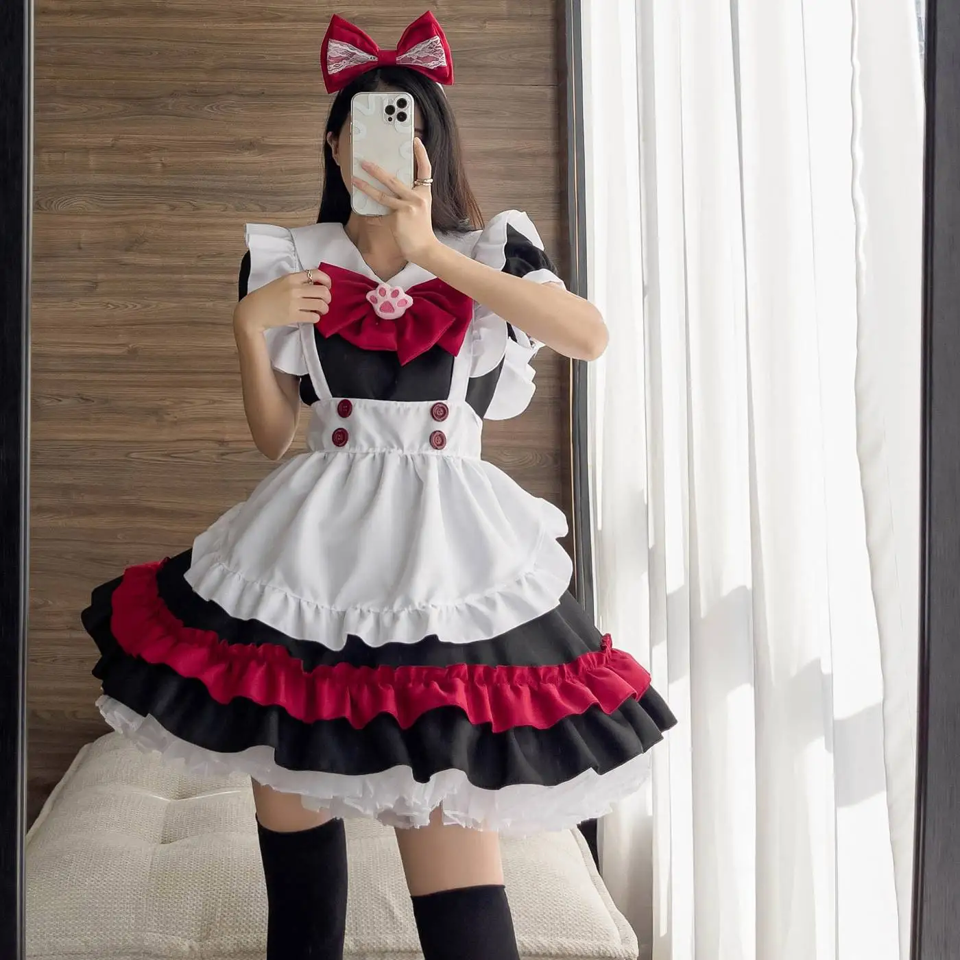 S-5XL New Fashion Women Short Sleeve Lolita Dresses Halloween Vampyr Devil Cartoon Cosplay Gothic Style Costumes Girls Dresses