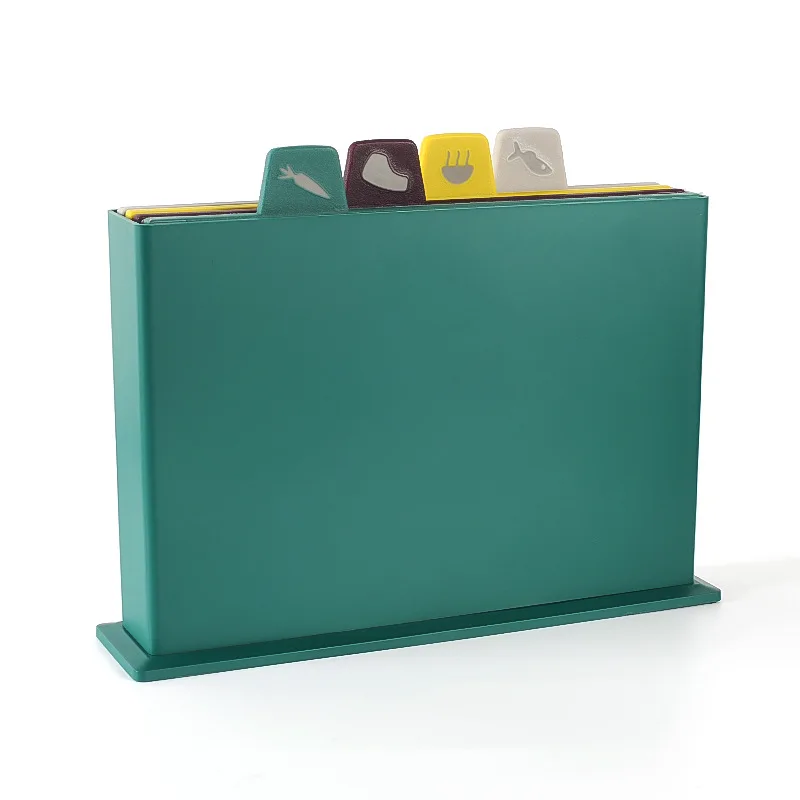 Hot Sale 4 Pcs Chopping Board Set Disposable Plastic Pp Cutting Board With Foundation For Cooking