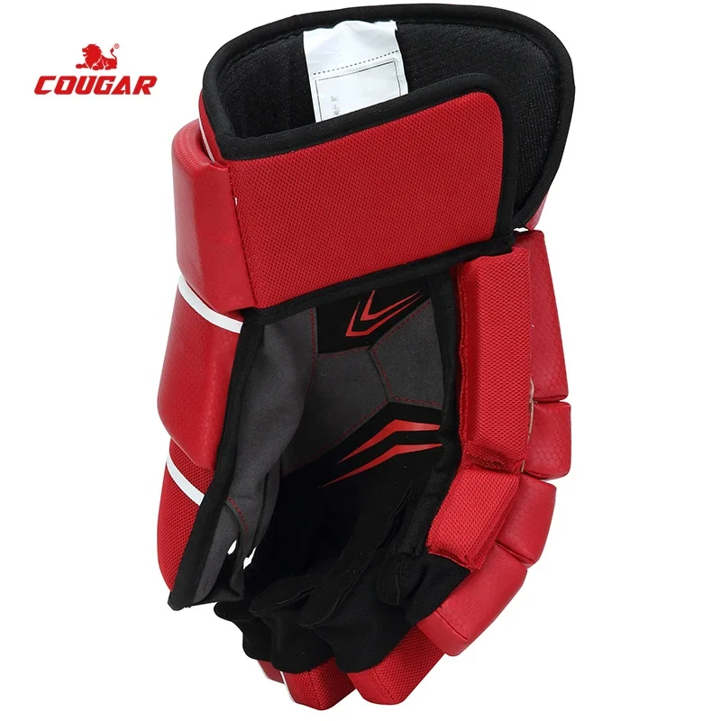 Cougar Hockey Equipment Goalie Pads Gripper Catcher Ice Hockey Grip Sport Protective Roller Skate Player Field Hockey Gloves