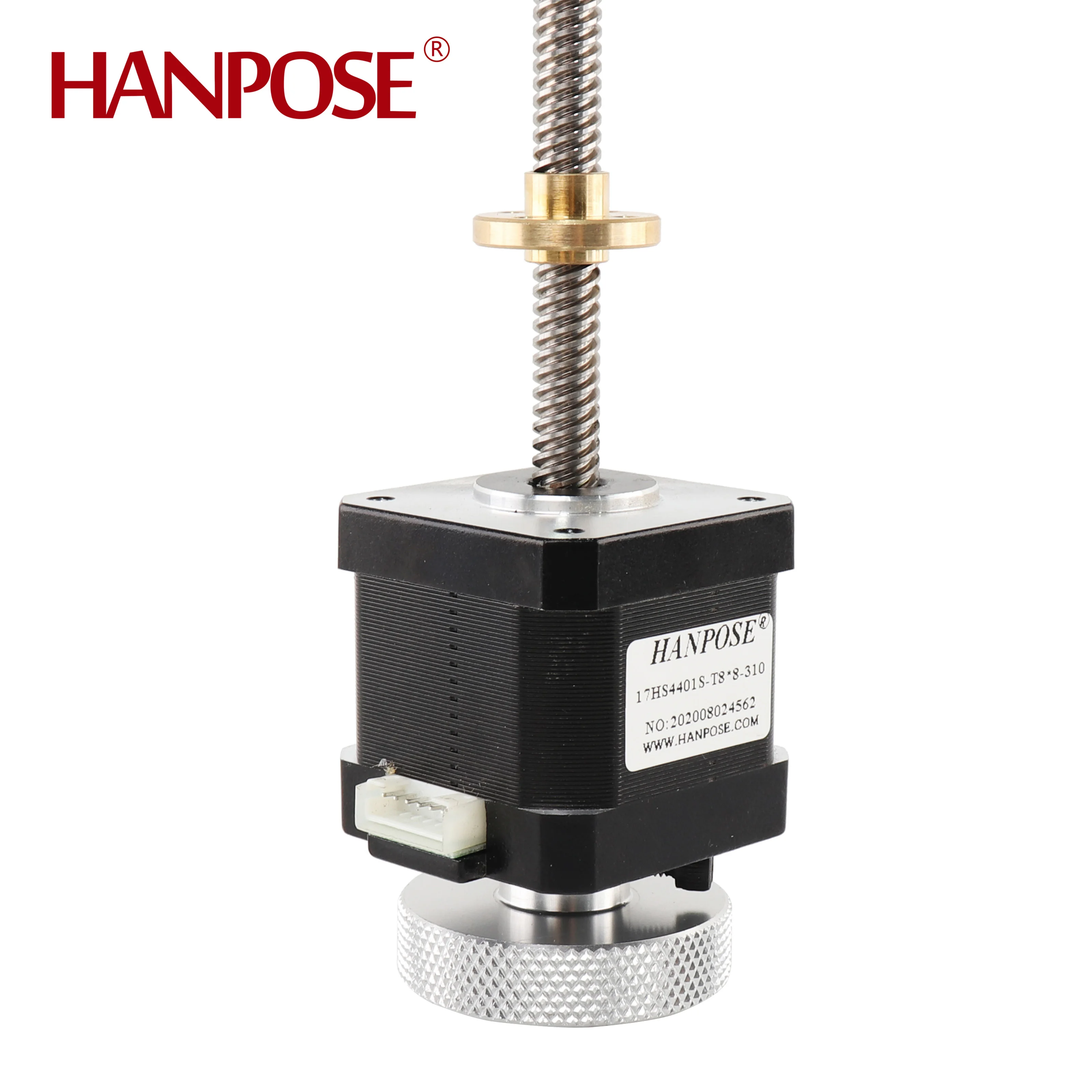 nema17 stepper motor Handwheel screw motor 17HS4401-T8 screw length 310MM with Copper nut lead for CNC Laser 3D printer motor