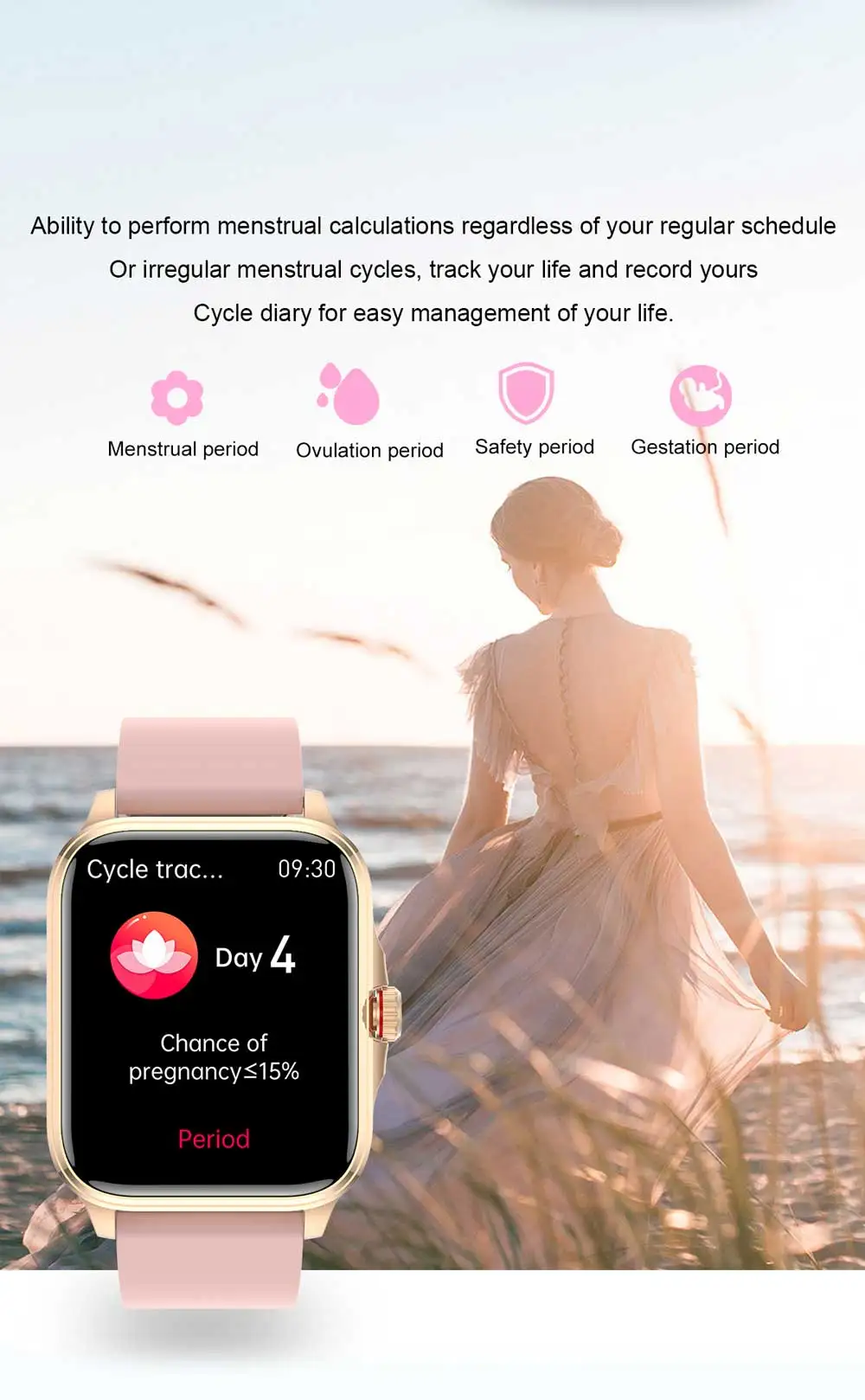 2024 Remote Monitoring Smartwatch PPG+ECG Heart Rate Monitor Medical Grade Level Smart Watch With PPG ECG