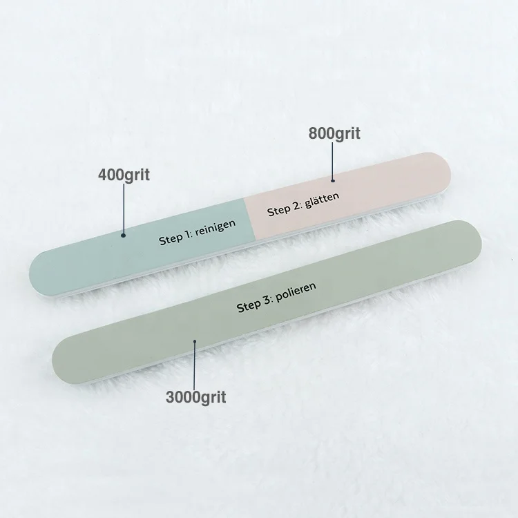 Ziri wholesale High Quality 3 in 1 Nail File customized polish nail file manicure
