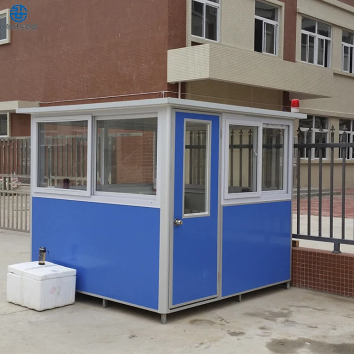 Оптовая продажа простая и быстрая установка современный индивидуальный наружный портативный стенд охранная система киоск для билетов на дом