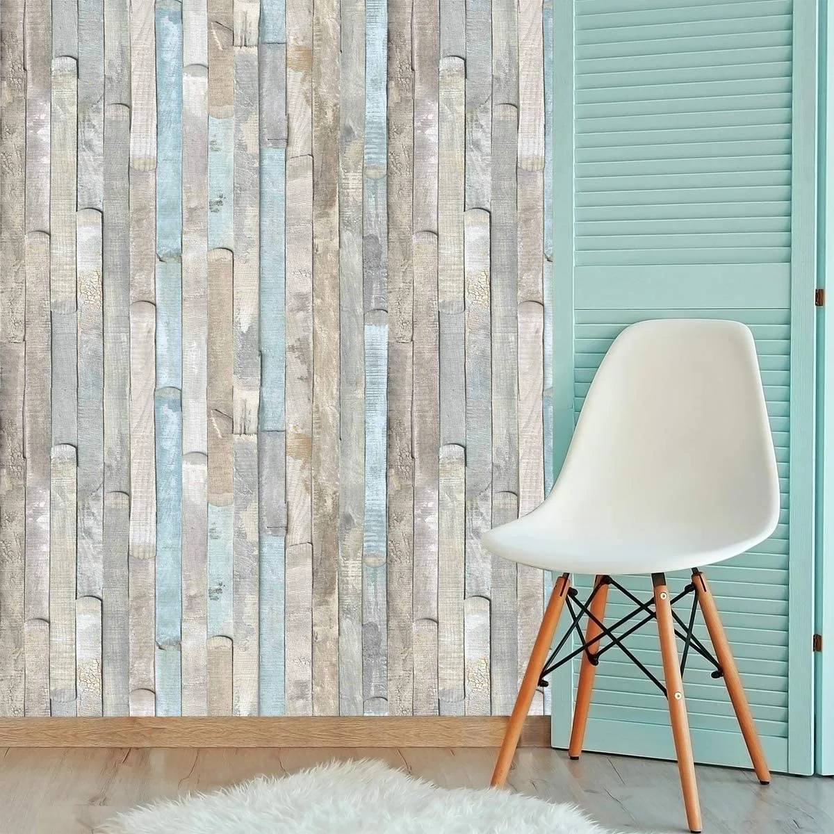 
Wood Wallpaper Peel and Stick Wallpaper Self Adhesive Removable Decoration Film 