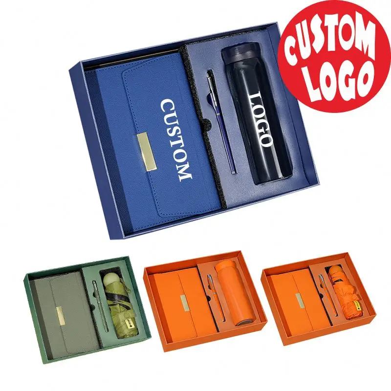 Promotion Key Chain and Pen Set Office Business Gifts Sets for Marketing Gift 500Ml Water Bottle