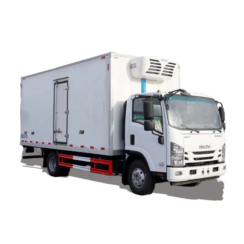 1SUZU ELF KV100 8 Tons 10 Ton Refrigerator Truck 4x2 Freezer Box Truck for Meat Frozen Transport