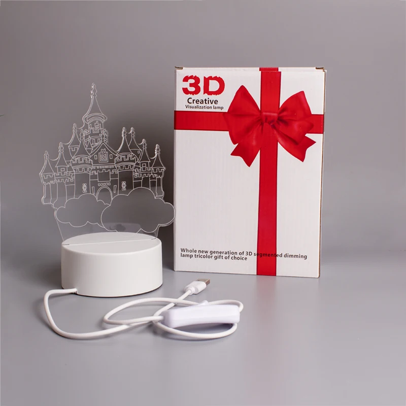 Горячая Распродажа 3D творческие акриловые доски OEM индивидуальный дизайн светодиодный ночник 3d_illusion_lamp cat ночник для детей подарок