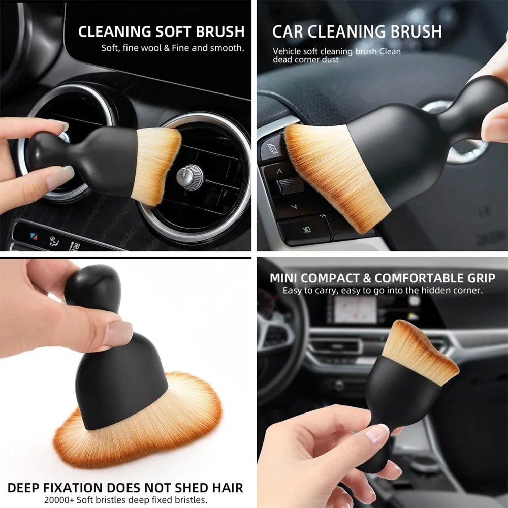 air Outlet Car Interior Cleaning Soft Brush Kit Wash Electric Detailing