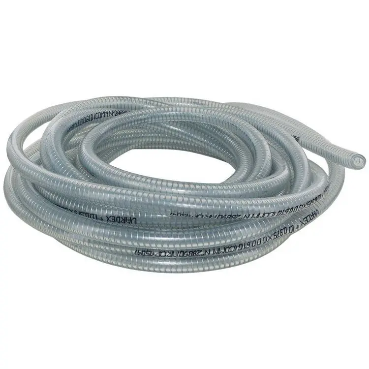 Non Toxic 110Mm Spiral Pipe  PVC Steel Wire Spiral Pipe Hose
