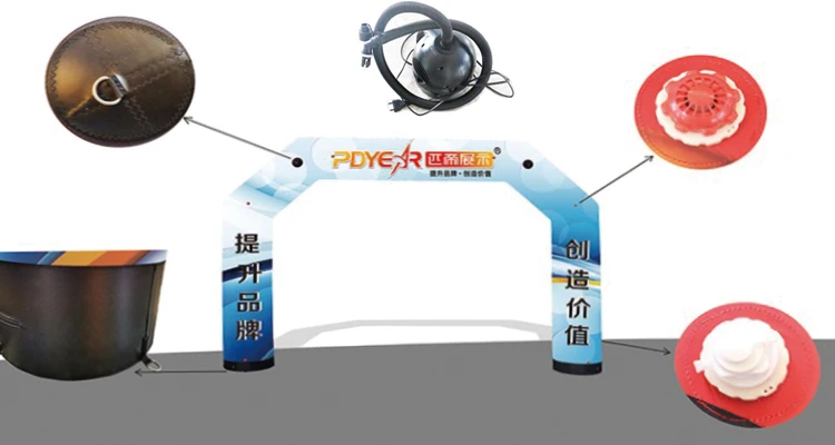 pdyear 7m large sports usage sports racing inflatable arch easy move rental welcome door advertising inflatable arch