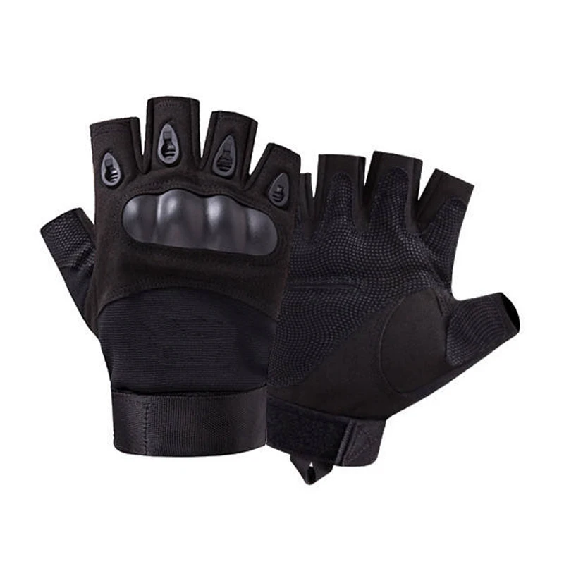 Motorcycle Leather Half Finger Tactical Gloves Hunting Gloves Outdoor Sports Cycling gloves tactical