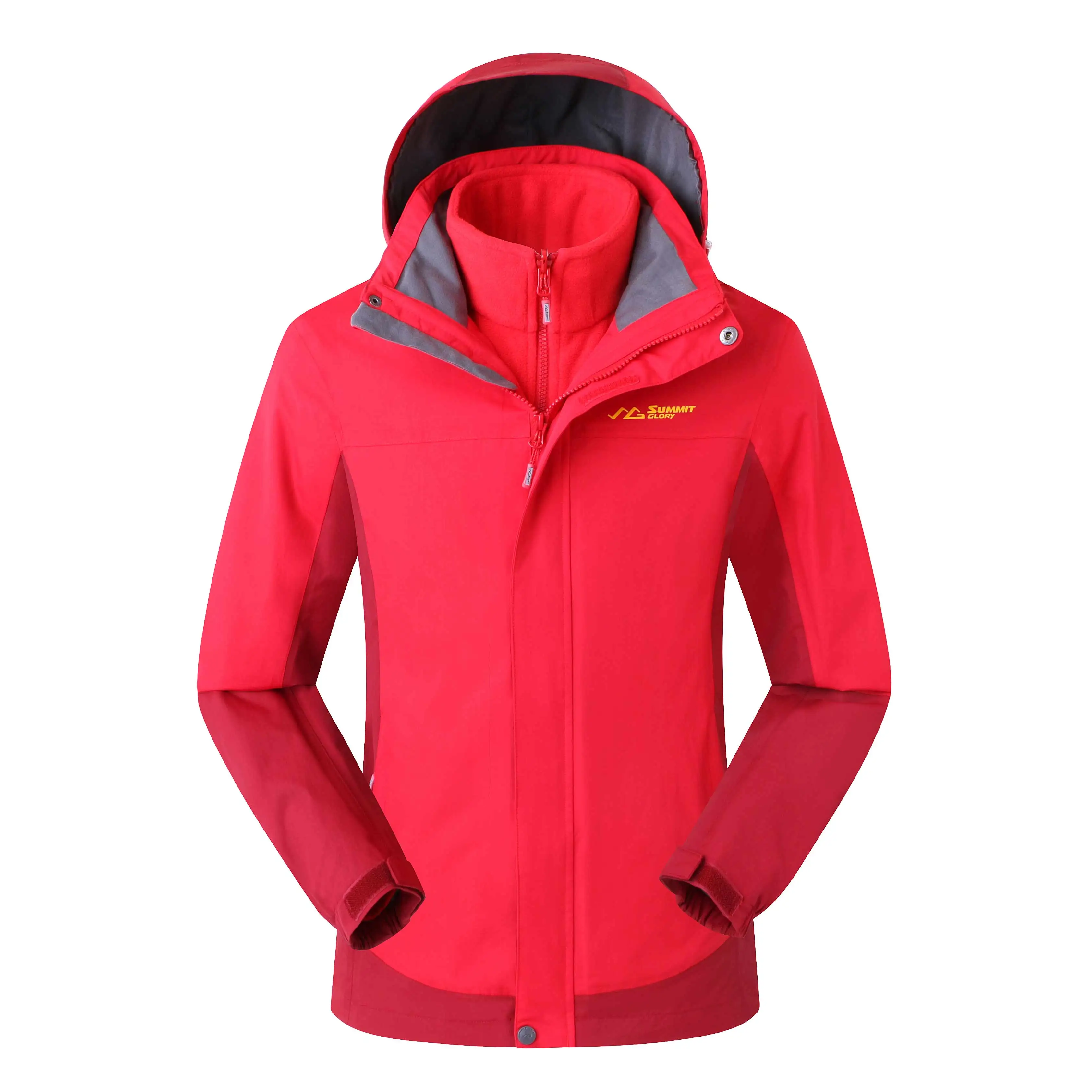 
Rovide OEM Service High Performance Waterproof Fabric Buy Three In One Thick Fleece Liner Outdoor Jackets 
