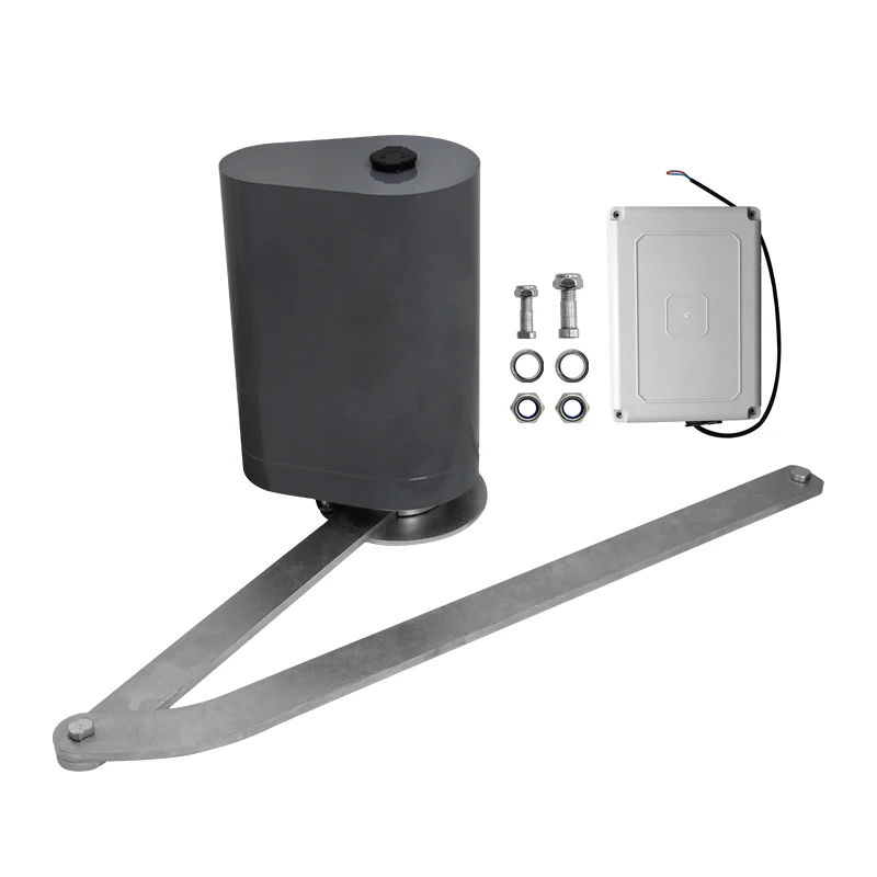 Lasted Fashion Automatic Curved Arm Gate Operator 24VDC Articulated Type Swing Gate Motor Opener