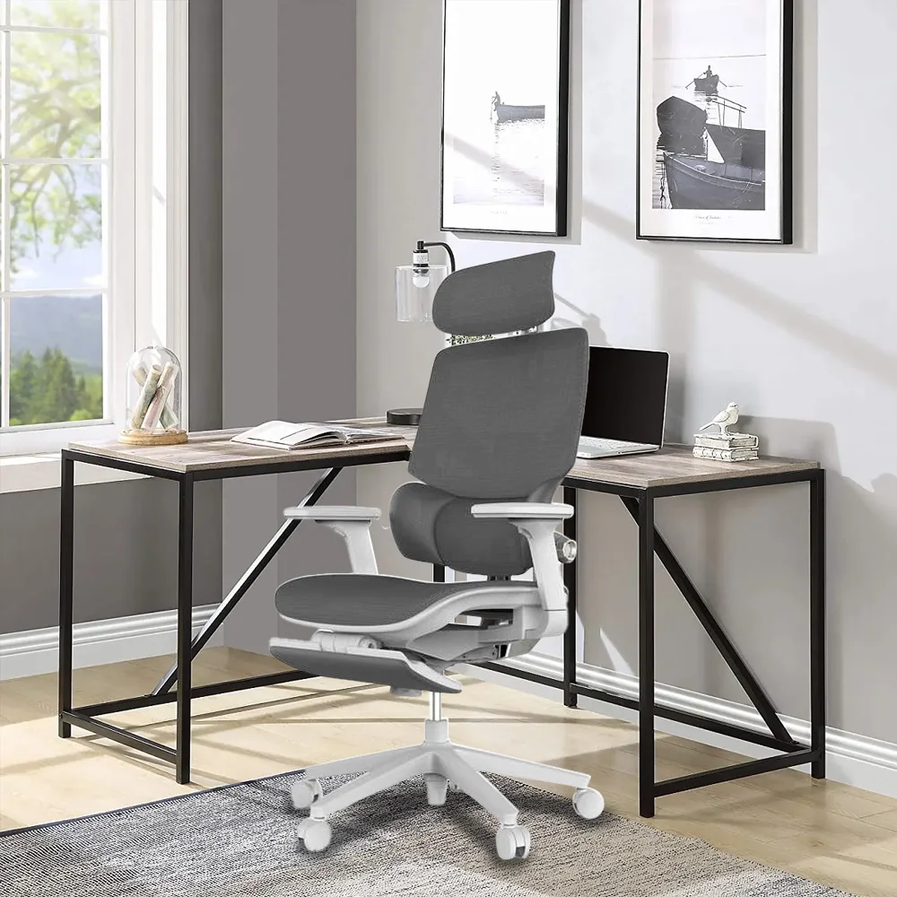 Роскошное рабочее кресло Boss, вращающееся Сетчатое эргономичное офисное кресло H1 PRO V2 с подставкой для ног