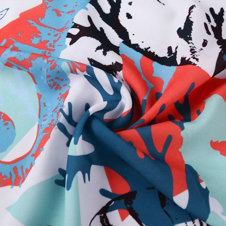 Новый дизайн 2021 шифоновая суперполиэстеровая ткань с принтом для женской одежды