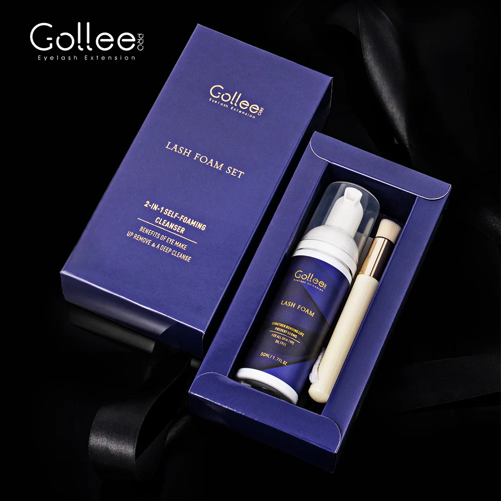 Gollee Private Label No fume Safe Oil Free Lash Shampoo Cleaner Eyelash Extension Cleanser