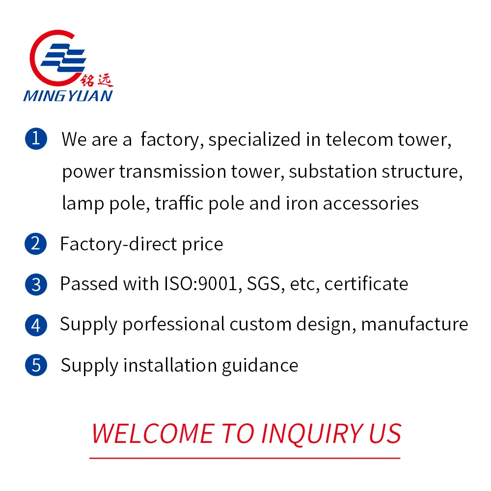 High Quality Galvanized Telecommunication Mast Guyed Tower