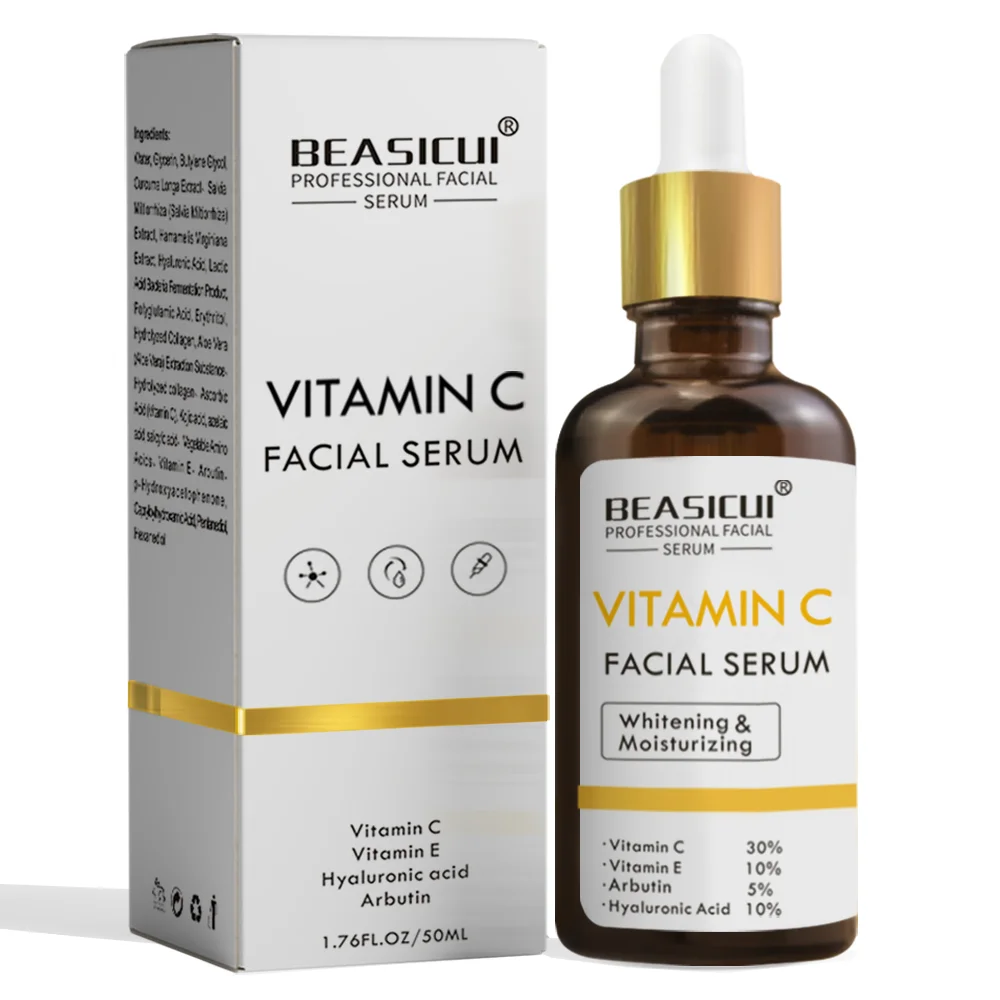 Wholesale 24k Gold Serum Private Label Whitening Anti Aging Anti Wrinkle Vitamin C Hyaluronic Acid Collagen 24k Gold Face Serum