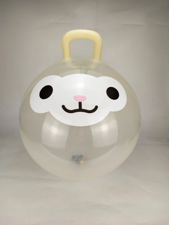 New Skipping Ball Led Bouncy Hopper Ball Toys Transparent Sports Toy 16P PVC,16P PVC Customers Logo Customized Colour Aceptable
