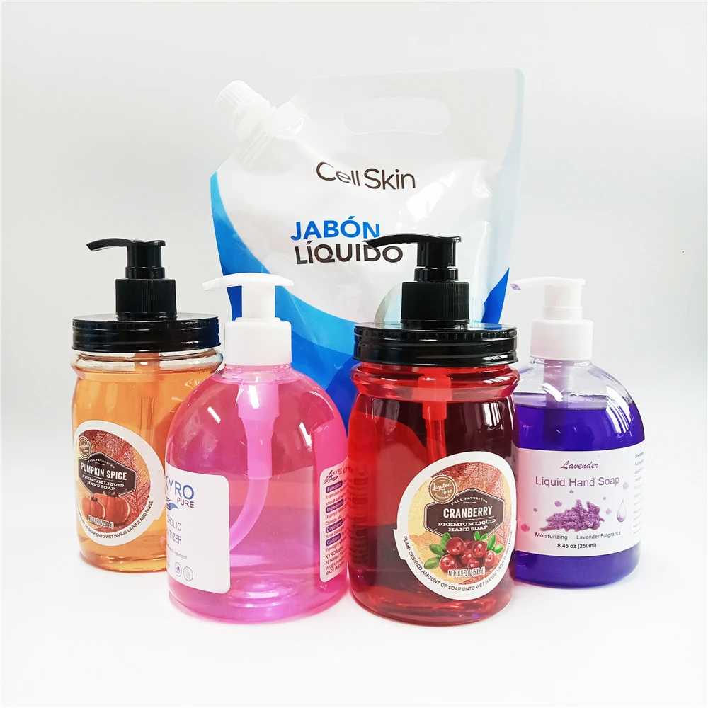 OEM customized transparent foaming hand soap  300 500ml Classical packaging  custom design adjustable pH 6~7