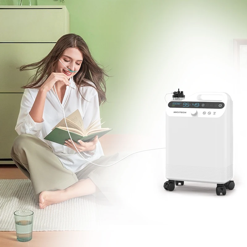 MICiTECH suitable for patients with emphysema with CE 510k ISO certifications high purity portable oxygen concentrator
