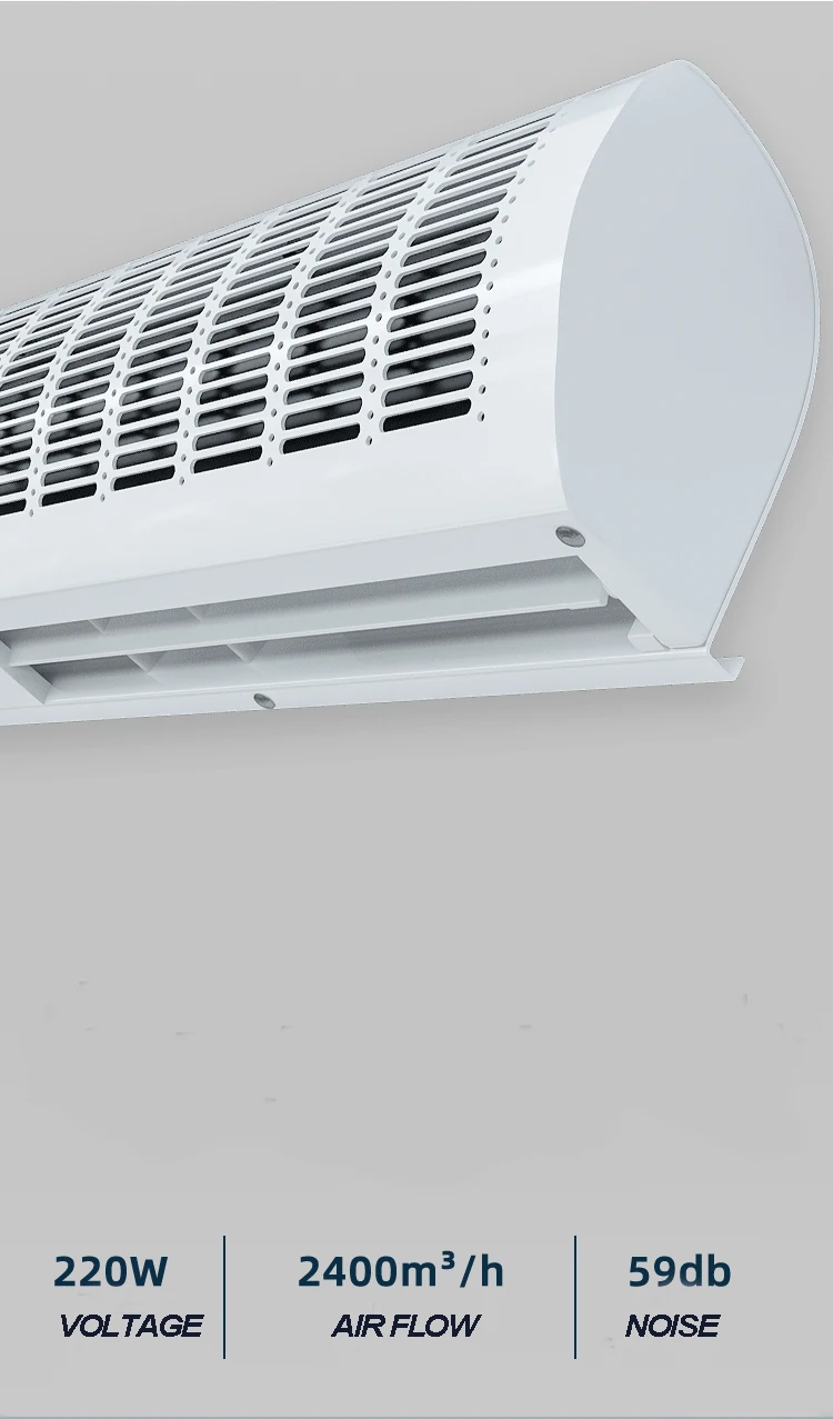 Commercial Over Door Air Curtain Remote Control Air Curtain Fan for Restaurants, Store Entrance