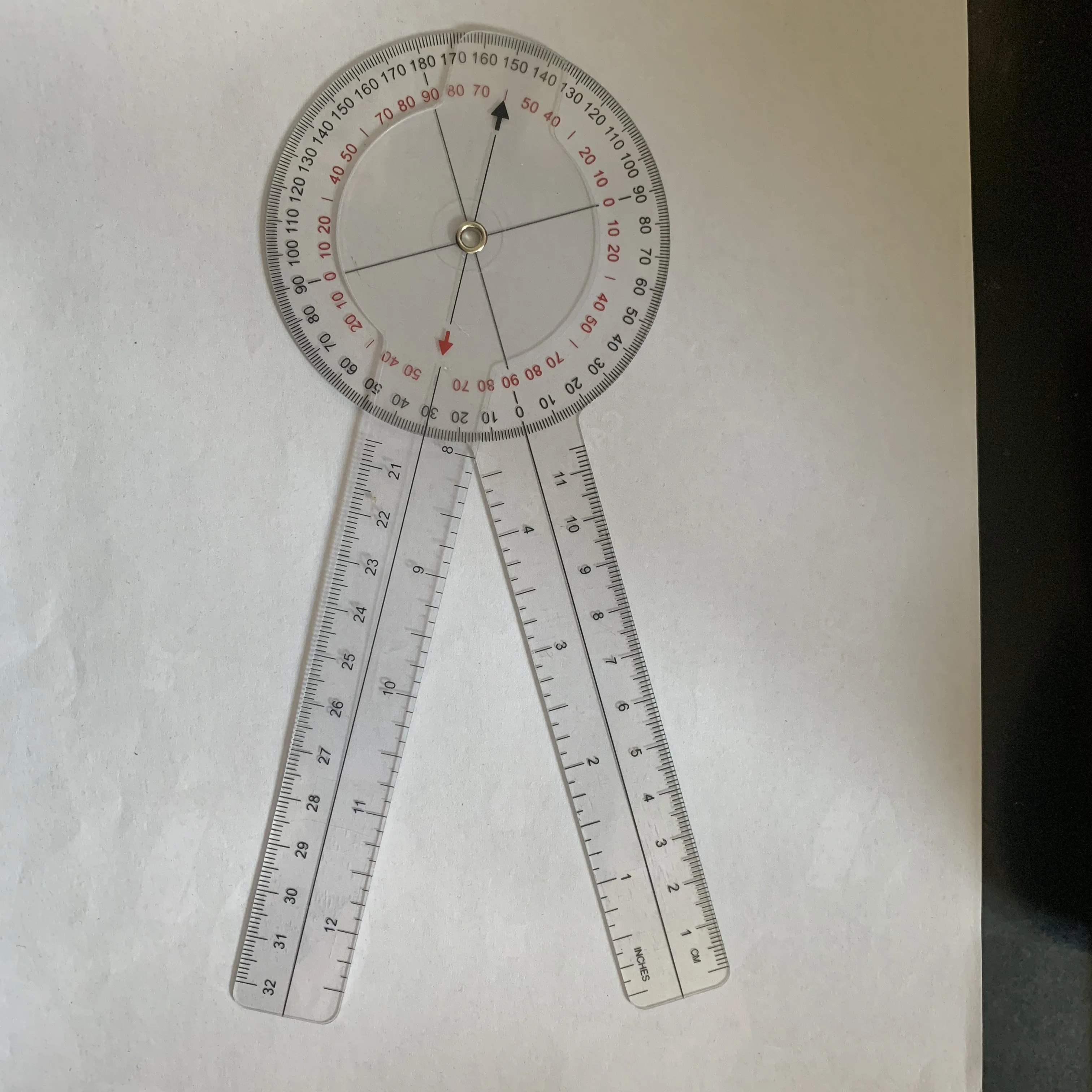 
medical plastic flexible folding scale ruler 