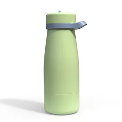 24oz stainless steel Double Wall insulated water bottle gradient reusable Vacuum Bottle With Straw Lid Hiking Sports Outdoor