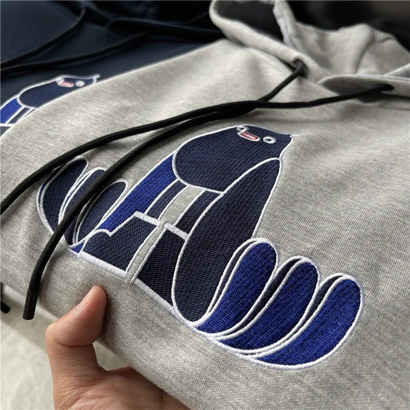 Толстовки с логотипом на заказ, толстовки с вышивкой из 100% хлопка, тяжелая французская махровая толстовка унисекс большого размера, мужские толстовки