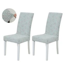 Fashion floral jacquard chair cover wedding durable dining cover for chairs stretch
