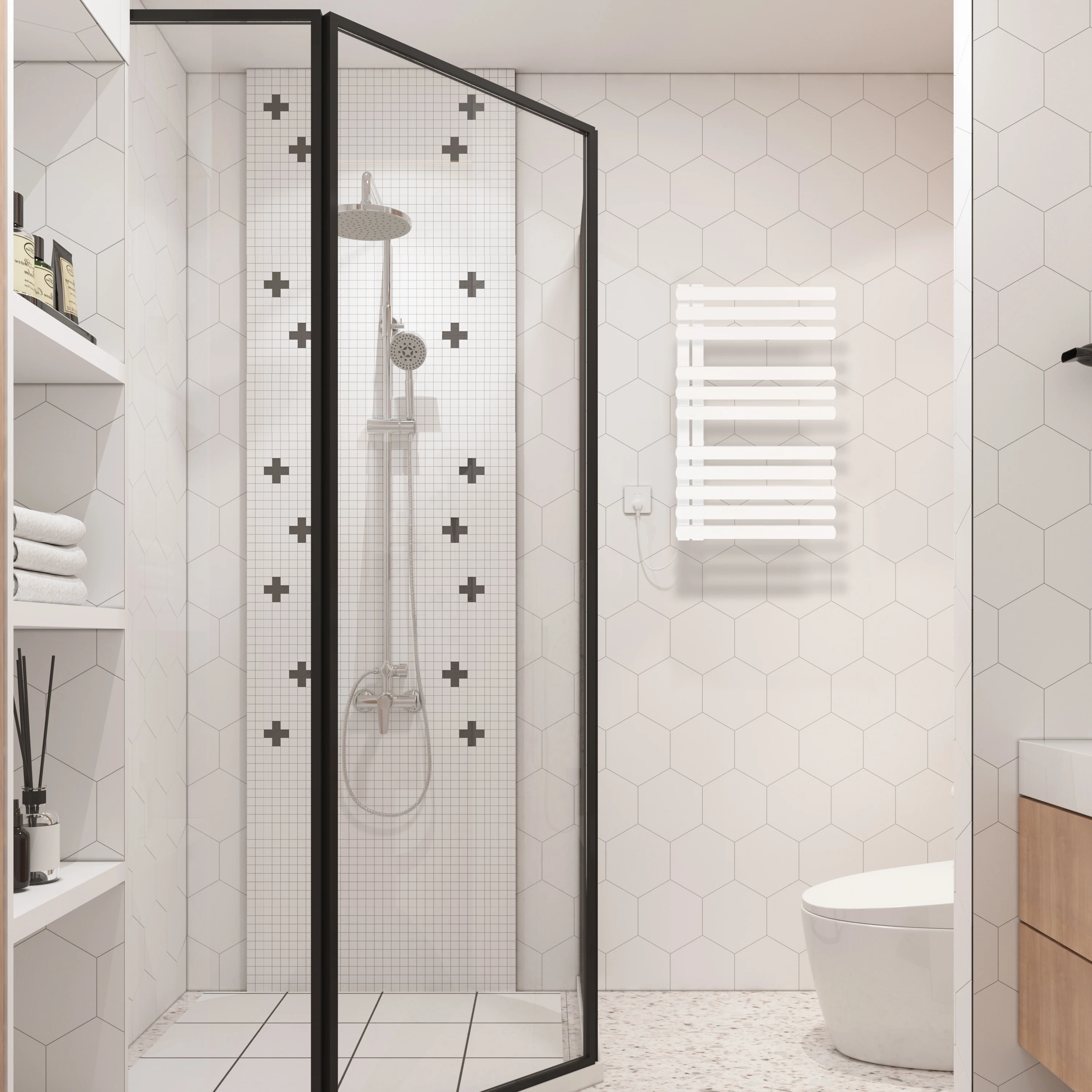 
SHARNDY High quality towel electric dying rack / retro towel heating radiator electric / radiators modern 