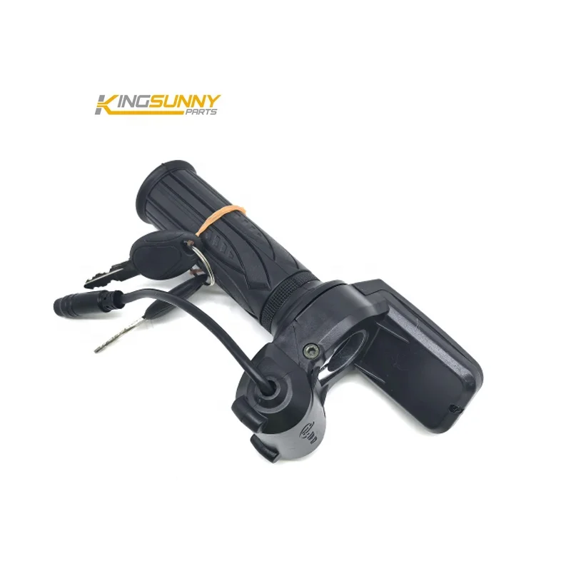 8 Pin Waterproof Thumb Handle With LED Display Keys Speed Control Throttle For Kugoo C1 Plus Escooter Accessories