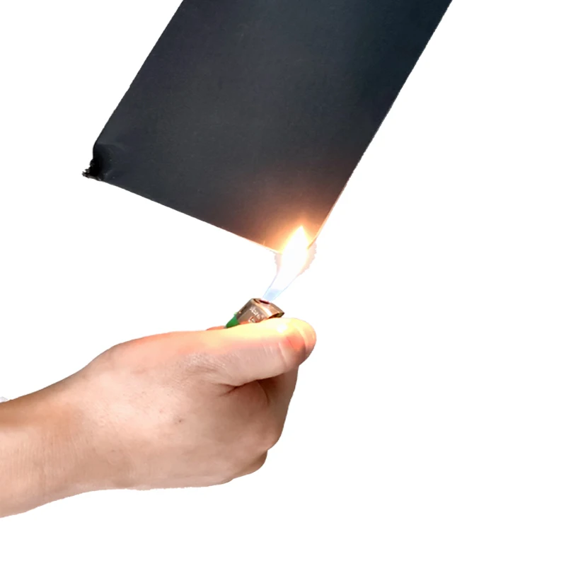 Custom Fireproof UL-V0 Polypropylene Board Black 0.43mm Flame Retardant Materia Pp Flame Retardant Plastic Board