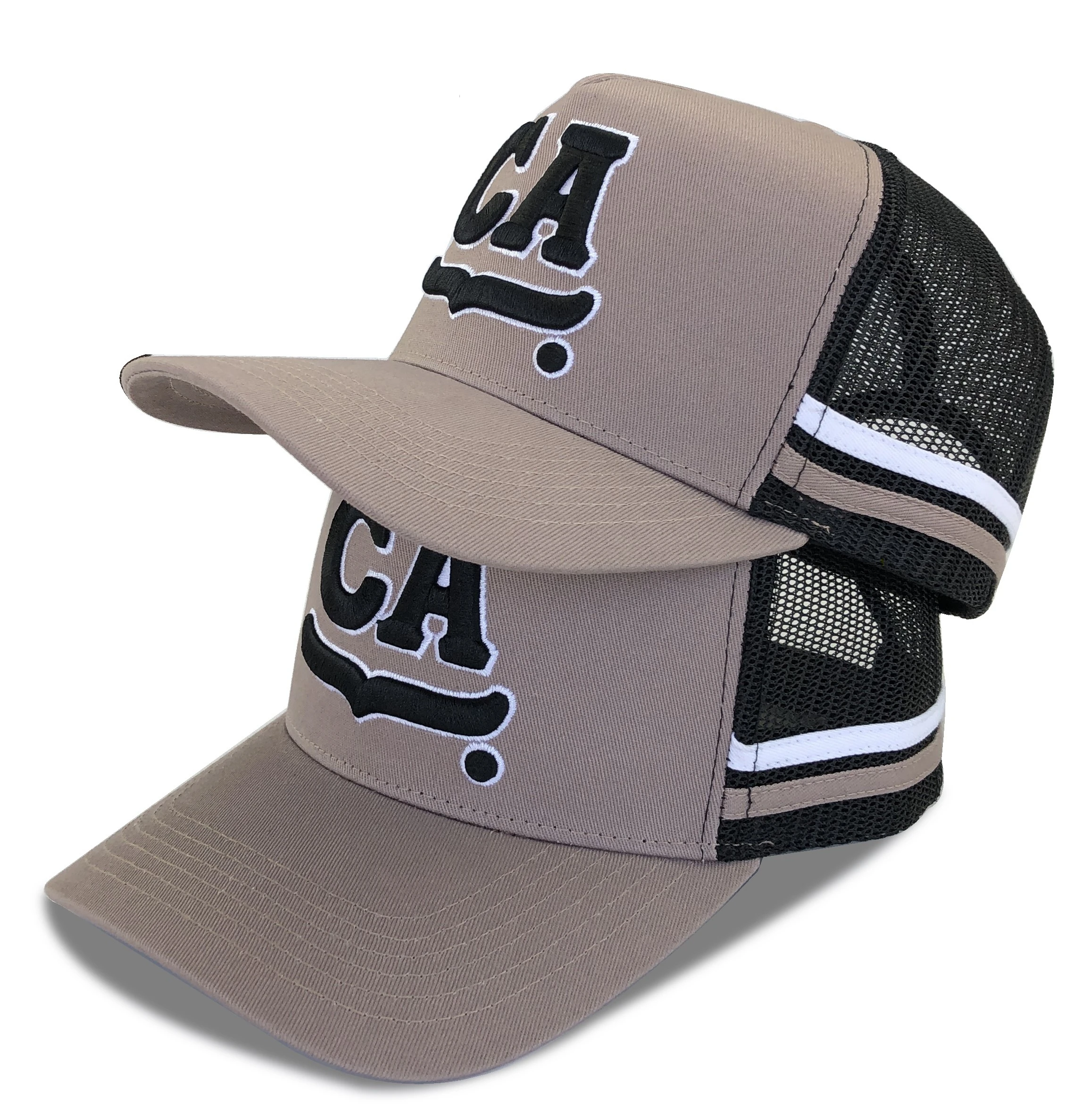 Customize Logo Australian Trucker Cap Hat Adults High Quality Embroidery Mesh Horse Racing High Profile Country Trucker Caps