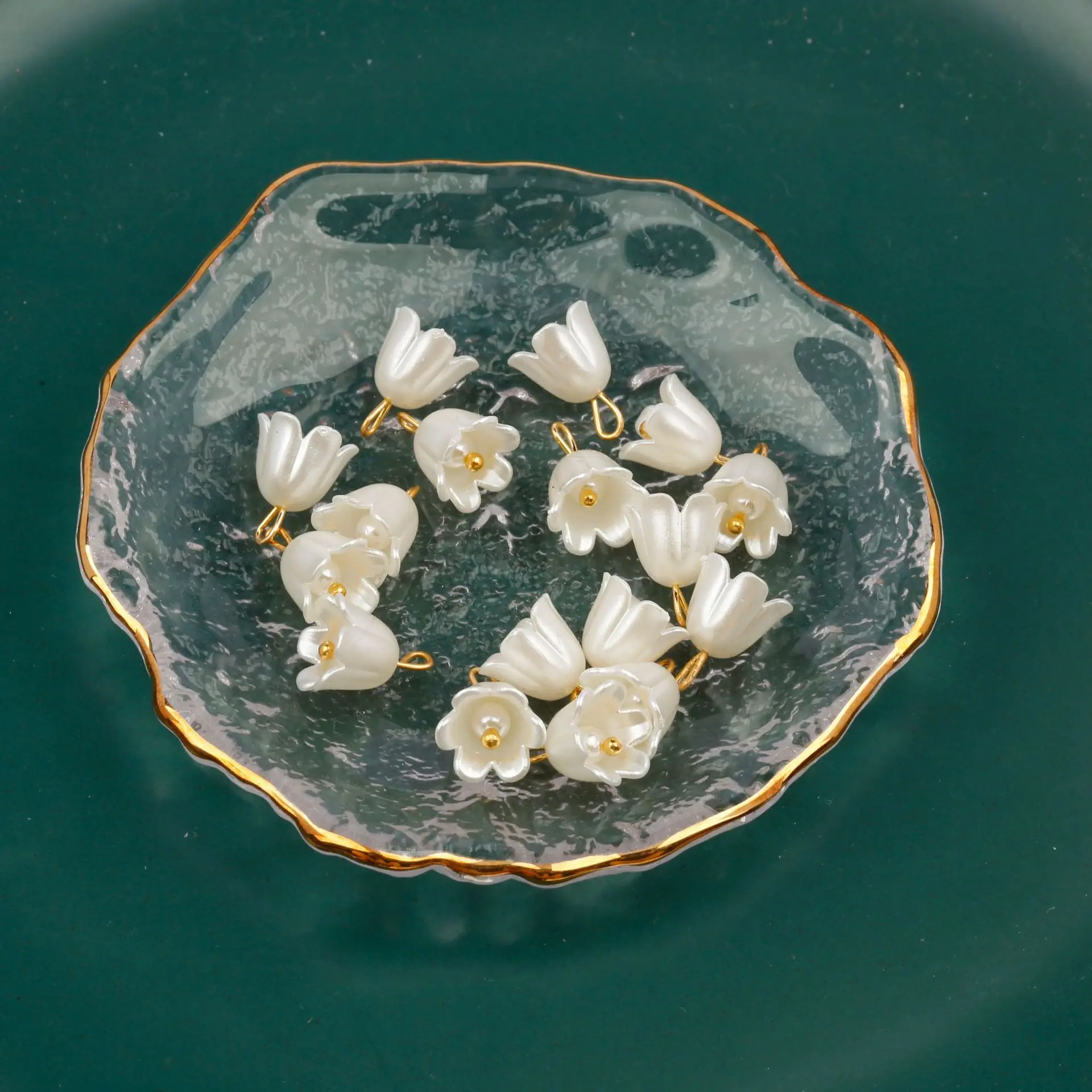 3D Lily Of The Valley Flower Resin Charms Multicolor Pendants DIY Making Earrings Necklace Women Jewelry Gifts