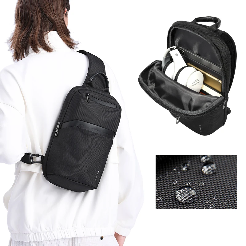 BANGE hot sell shoulder water resistant custom cross body men crossbody sling bag