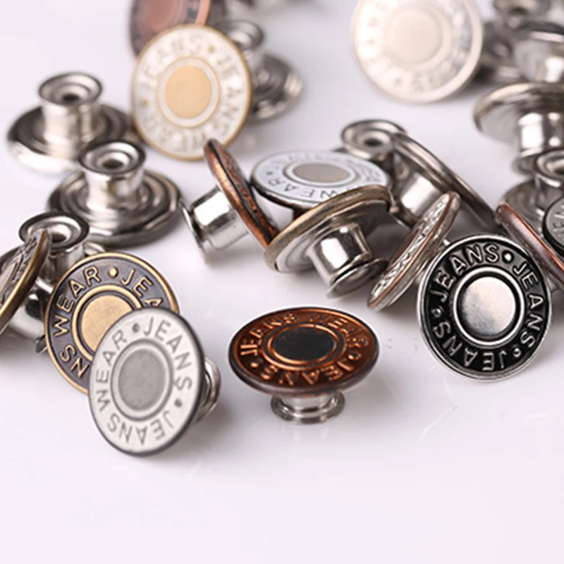 Metal jeans button detachable pants fashion clothing accessories jacket jacket jacket decorative button