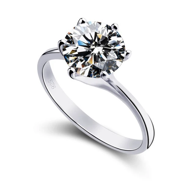 Pome Gifts&Co 925 Sterling Silver Couple Jewelry Rings Weeding Women Rings