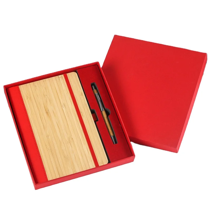 Bamboo notebook with pen notebook bamboo with pen set eco bamboo notebook with pen