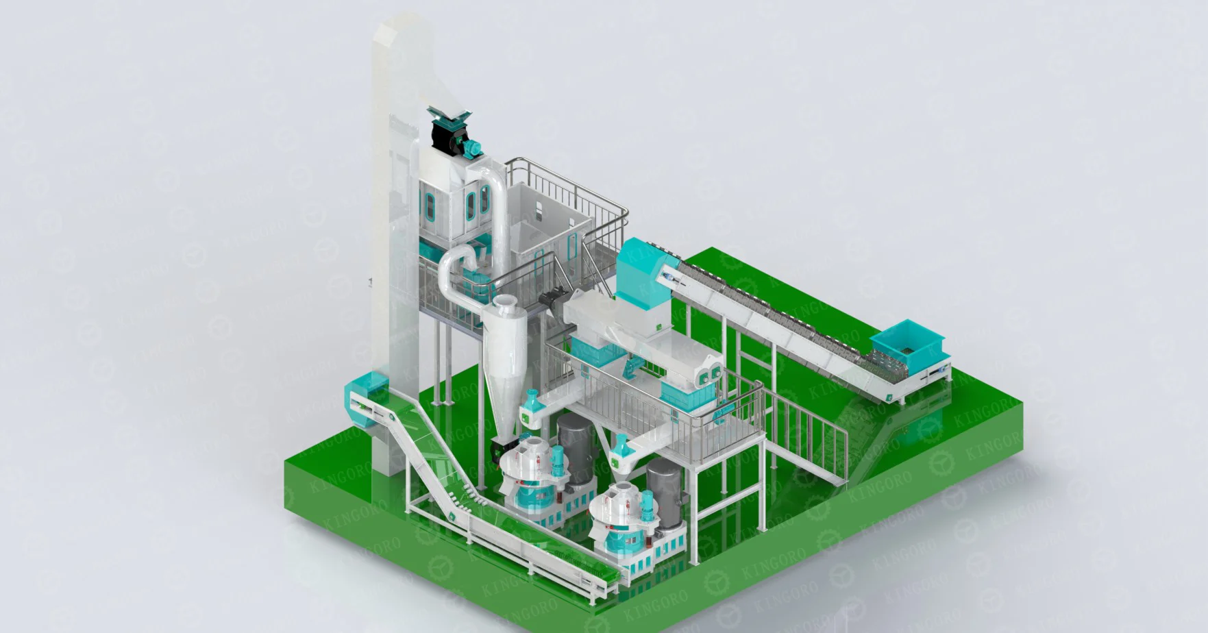 large capacity birch poplar pine pellet production line price