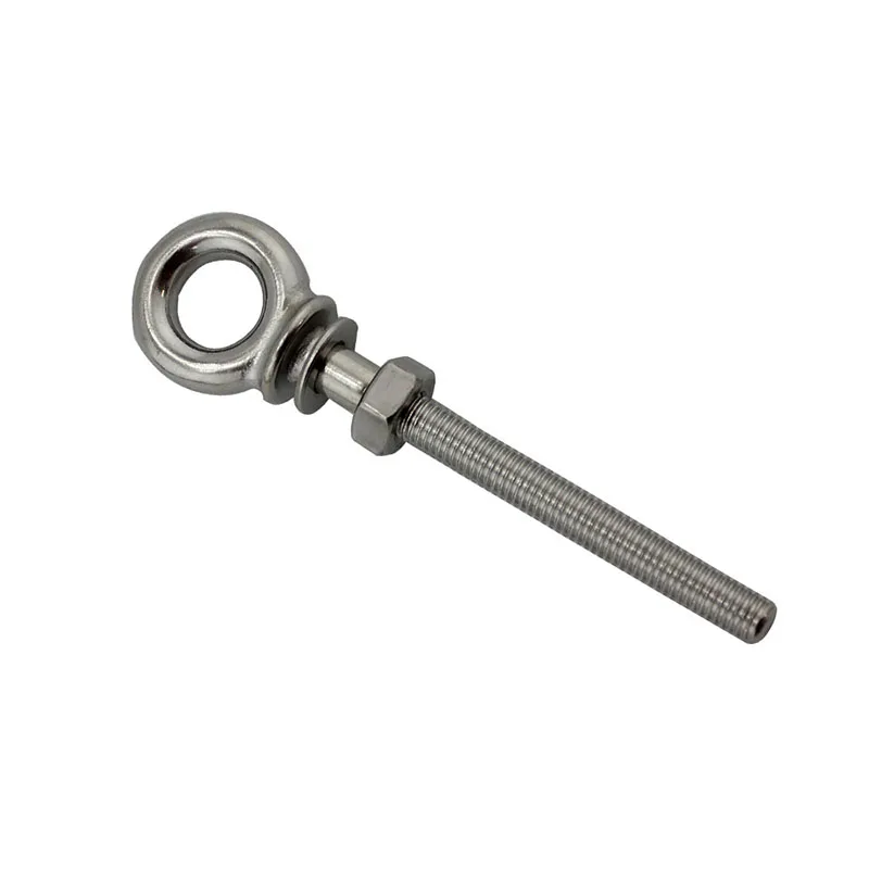 Customized Stainless Steel Rigging Hardware Long Lifting Eye Bolt With Washer And Nut