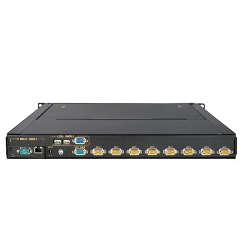 Chinese cheap 4 port VGA kvm over ip with 1U Rackmount  KVM Drawer with kvm cable switch