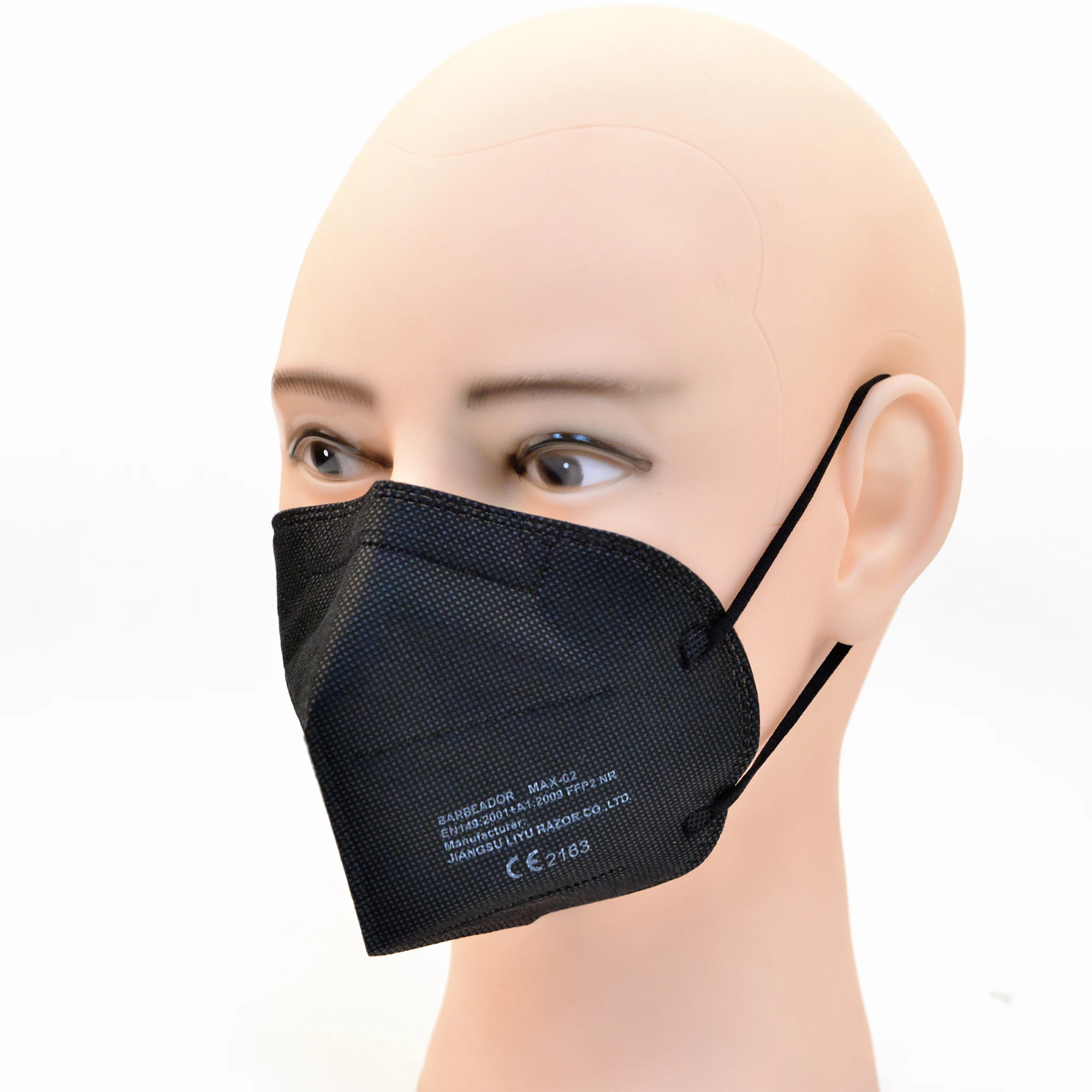 
BARBEADOR black FFP2 MASK NONWOVEN EARLOOP MASK WITH CE 