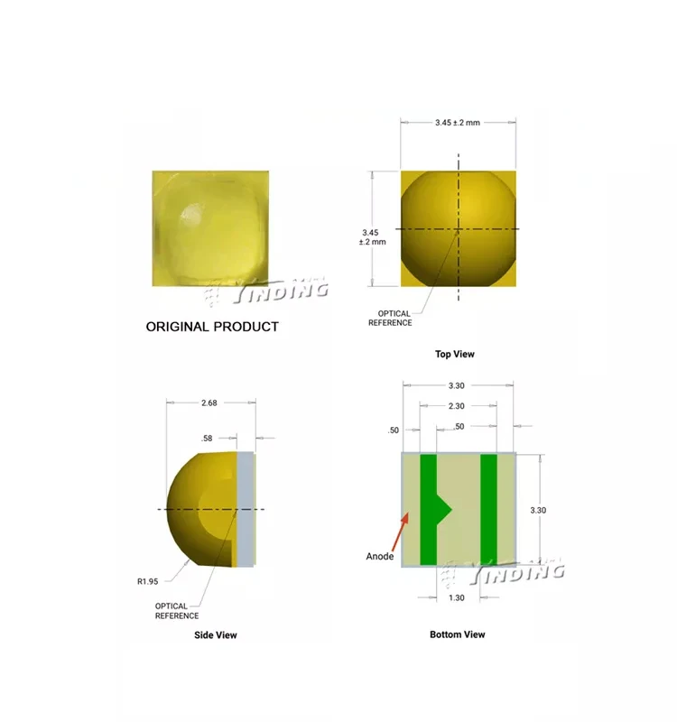 XPL2 3535 10W 3.6V bulb raw material high-power LED for flashlight 6000K 3A